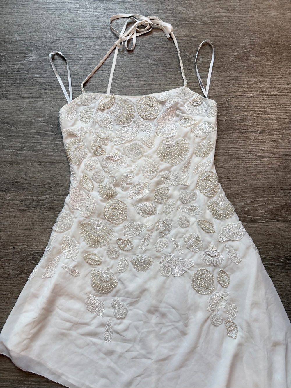 β¨ RARE β¨ For Love & Lemons Seaside Treasure π Beaded Midi Dress π Size 0 NWT - Picture 12 of 15